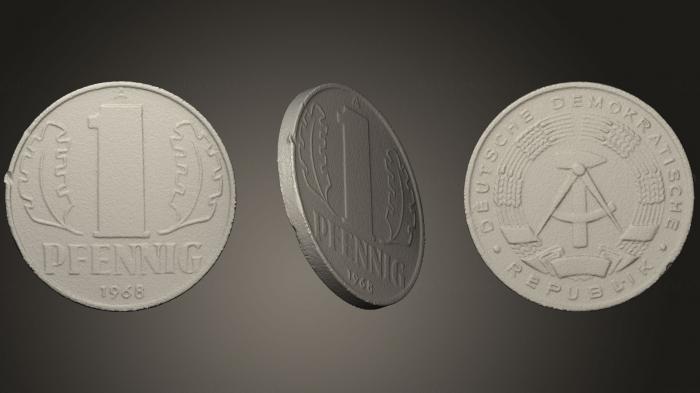 Coins (MN_0123) 3D model for CNC machine